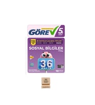 Nitelik Yayınları 5. Sınıf Görev Sosyal Bilgiler 36 Haftalık Çalışma Föyleri + Telefon Standı