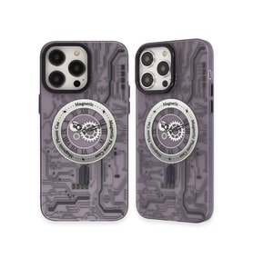 iPhone 14 Pro Kılıf Apollo Magneticsafe Desenli Kapak - Apollo Mor - 5