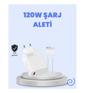 120W Type-C Hızlı Şarj Cihazı – Xiaomi Redmi Note 10 11 12 Uyumlu 6A Kablolu