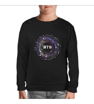 BTS - 4th Siyah Çocuk Sweatshirt