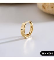 14 Ayar Altın Tek Halka Küpe 0,56 gr