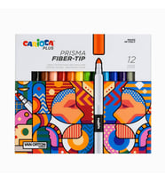 Carioca Plus Prisma Fiber Uçlu Keçeli Boya Kalemi 12'li (Karışık)