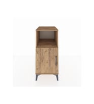 Kronos Komodin 2 Raflı Tek Kapaklı 44x59x96 Çam-Çam