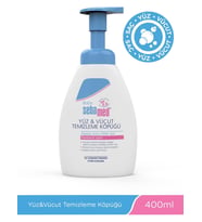 Sebamed Bebek Saç Yüz ve Vücut Köpüğü 400ML (Göz Yakmayan pH 5.5 Nemlendirici Yenidoğan Hassas Cilt)