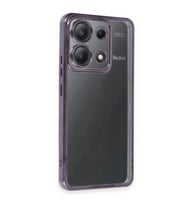 Xiaomi Poco X6 Kılıf Kamera Korumalı Lensli Silikon - Mor