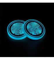 Pratikus 7 Renkli LED Akıllı Bardak Altlığı Işıkları – USB Şarjlı, Sensörlü, Araba İçi Dekoratif Atmosfer Aydınlatma