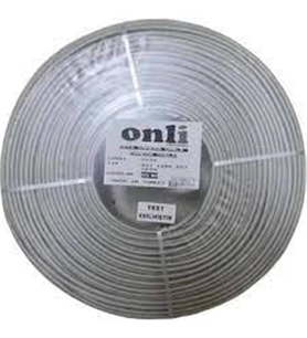 Onli 2+1 1x0,50 mini Coax 2x0,50mm 100 metre CCA Kamera Kablosu
