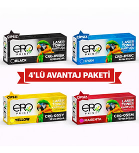 Canon LBP-660 Standart Kapasiteli Çipsiz Muadil Toner Set