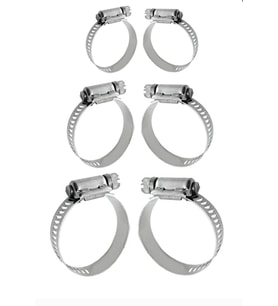 6'lı Hortum Kelepçe Set 18-20-25 MM (Krom)