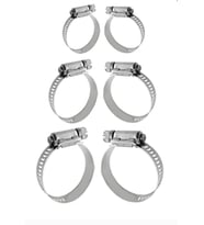 6'lı Hortum Kelepçe Set 18-20-25 MM (Krom)