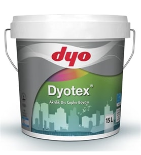 DYO DYOTEX AKRİLİK DIŞ CEPHE BOYASI BEYAZ 15 LT