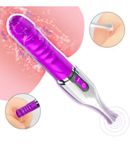 CA - Şarjlı Yeni Nesil Ultra Güçlü Titreşimli Klitoris Uyarıcı Çift Taraflı Kullanılabilir G-Spot 2 in 1 Yapay Penis Vibratör