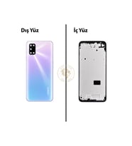 Oppo A92 Mor Uyumlu Lensli Orta Kasa Full Kasa Kapak Gövde Housing