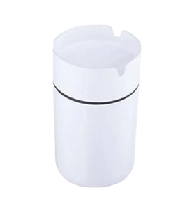 Dekoratif Çelik Küllük 10cm Beyaz