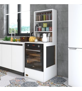 Kenzlife ankastre fırın dolabı nevgece byz 165*60*56 mutfak eko düz
