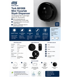 Tork 681008 Mini Yuvarlak Siyah Dispanser