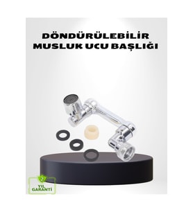 1080° Dönebilen Musluk Ucu – Su Tasarruflu Esnek ve 360° Çift Eksenli Baş - KL1211-7763