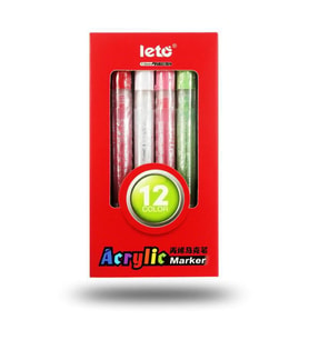 Valkyrie Leto Akrilik 12 Adet Marker Kalem Seti