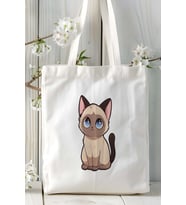 Siyam kedi Kişiye Özel Baskılı Omuz Çanta desen 8