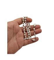 Karpuz Model Gümüş Benzetme Metal Tesbih (Gri)