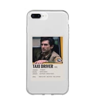 Iphone 7 Plus ve 8 Plus Uyumlu Taxi Driver Poster Tasarımlı Şeffaf Telefon Kılıfı