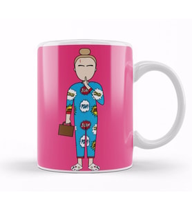 Simple Cartoon Villanelle Killing Eve S2 Kupa Bardak Porselen