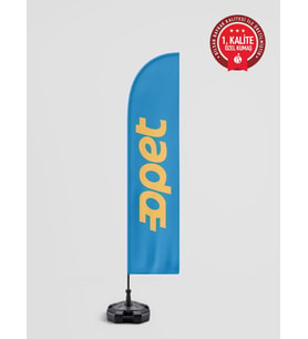 Opet Logolu Yelken Bayrak Set (No:2) - Raşel Kumaş 1. Kalite
