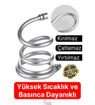 Yüksek Kalite 5 Katman Esnek Kırılmaz Çatlamaz Paslanmaz Sızdırmaz Banyo Duş Musluk Hortum 1,5 mt