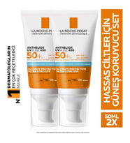 La Roche-Posay Anthelios Uvmune Hassas Ciltler Için Yüksek Korumalı Yüz Güneş Kremi Set 50 ml x2