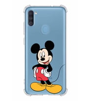 Samsung Galaxy A11  Köşe Korumalı Antişok Kapak Mickey Mouse Tasarımlı Şeffaf  Kılıf