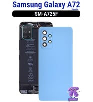 Samsung Galaxy A72 Arka Kapak Pil Batarya Kapağı Kamera Lensli SM-A725F Uyumlu