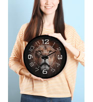ALVES DESIGN Aslan Modern 50 Cm El Yapımı Ahşap Duvar Saati