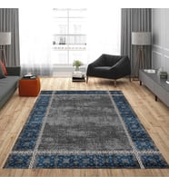 Rovigo Home Dijital Baskı Yıkanabilir Kaymaz Taban Salon Halısı Ve Yolluk RVG0821-FNL31 (Mavi)