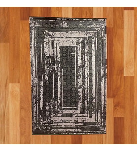 Modern Labirent Motifli 200 X 300 Bambu Yün Halı