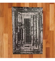 Modern Labirent Motifli 200 X 300 Bambu Yün Halı