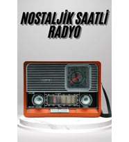 Nostaljik Vintage Radyo Taşınabilir Bluetooth Bağlantılı Hoparlör Radyo