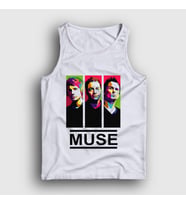 Presmono Unisex Beyaz Band Muse Atlet 69708tt
