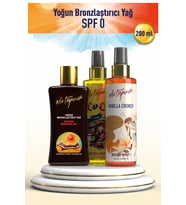 Eda Taşpınar SPF0,Yoğun Bronzlaştırıcı Yağ, Kusursuz Bronzluk, Sen de Güneşi Hapset,Buğday &Koyu Tenliler, 200 ml