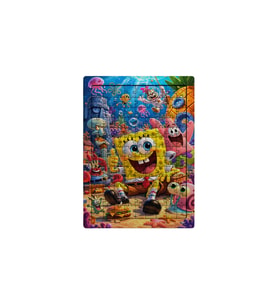 Ghostbastır Design Sünger Bob Su Altı Macerası 99 Parça Ayaklı Puzzle – Dekoratif Çocuk Yapbozu 017