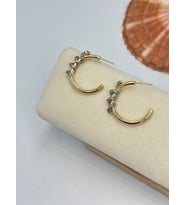 Sarmal Yılan Detaylı Halka Küpe (Çelik)