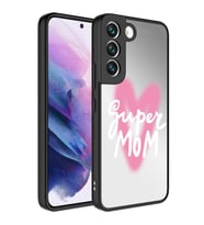 Samsung Galaxy S21 FE Kılıf Aynalı Desenli Kamera Korumalı Parlak Mirror Kapak (Renksiz)