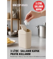 Pratik Mini Çöp Kutusu, Mutfak, Banyo, Ofis için Şık ve Kullanışlı