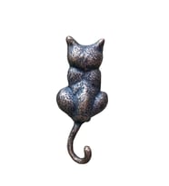 Antika Tarz Dekoratif Pirinç Sırt Kapı Tokmağı, Taktak - 160X65Mm, Oksit
