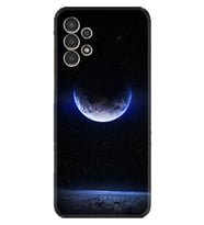 Samsung Galaxy M14 Kılıf Resimli Desenli Silikon Platinium Series Midnight Moon 1802