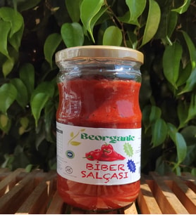 Organik Tatlı Biber Salçası  (Tuzsuz) 660 g