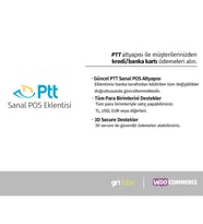 WooCommerce / Wordpress - PTT Sanal POS Modülü