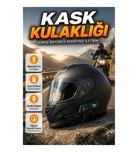 BT22 Motosiklet Kask Kulaklığı Bluetooth 5.0 Gürültü Önleyici Mikrofonlu Hızlı Bağlantı