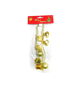 GOLD AĞAÇ PARTİ SÜSÜ ZİNCİRLİ KARIŞIK MODEL
