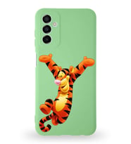 Samsung Galaxy M13 Uyumlu Lansman Kılıf Altı Kapalı İçi Kadife  Tiger Tasarımlı  Kapak (Şeffaf)