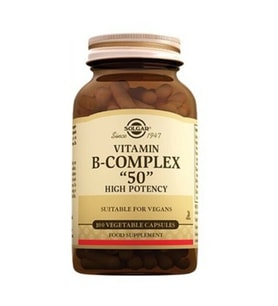 Solgar Vitamin B Complex 50 mg 100 Kapsül